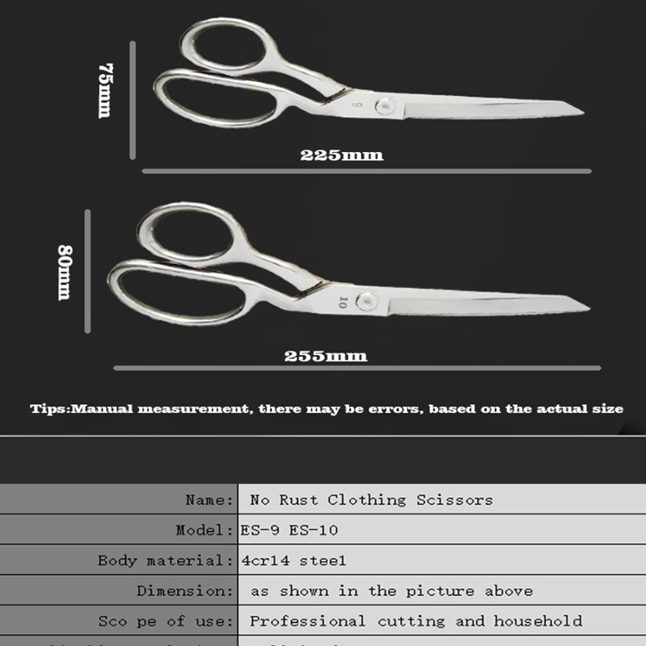 ES-9,ES-10 Stainless steel scissors